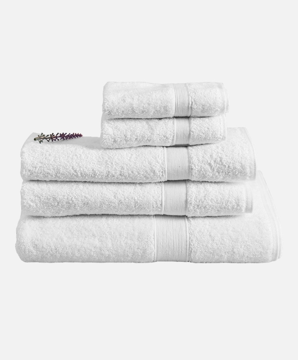 Pack de 5 Toallas Blancas 100% algodón (550 grs)